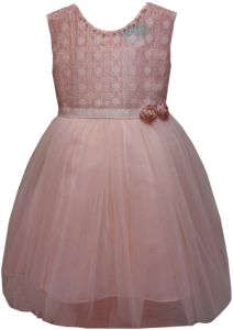 GIRLS DRESSY DRESS (0232352) BLUSH PINK